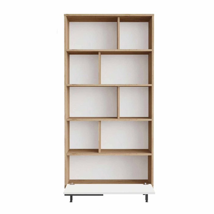 Hanah Home Boh4-Sw Estantería Natural y Blanco